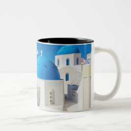 Caneca De Café Em Dois Tons Grécia Santorini Mug Café