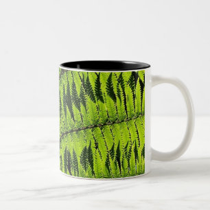 Caneca De Café Em Dois Tons Green Leaf Mug