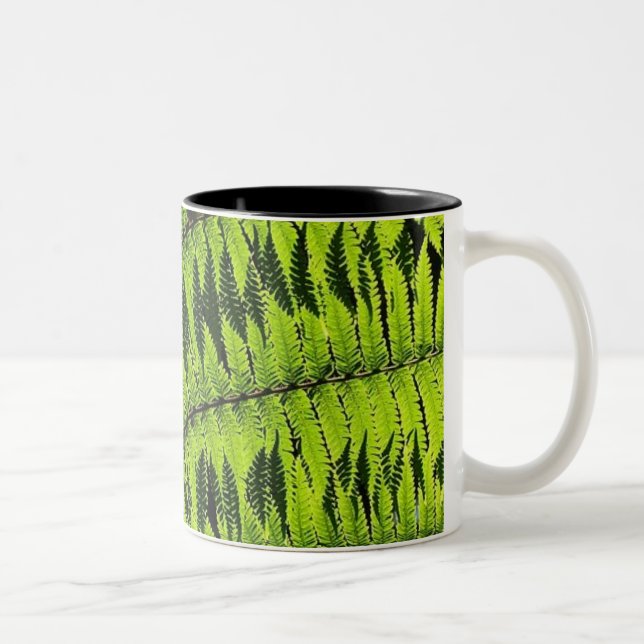 Caneca De Café Em Dois Tons Green Leaf Mug (Direita)