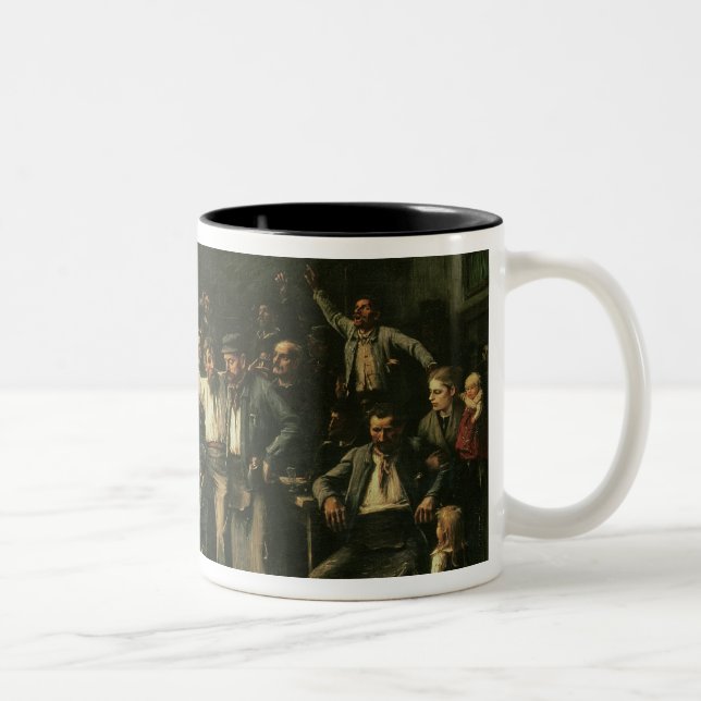 Caneca De Café Em Dois Tons Greve, 1895 (Direita)