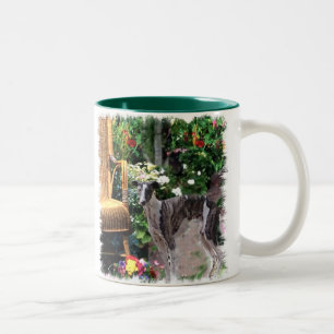 Caneca De Café Em Dois Tons Greyhound Lovers Art Gifts