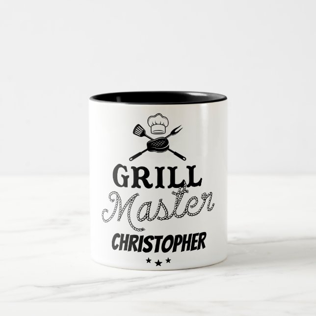 Caneca De Café Em Dois Tons Grill Master Personalizado (Centro)