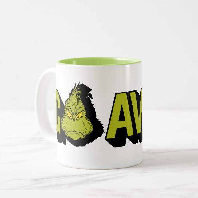 Caneca De Café Em Dois Tons Grinch | Vá Embora (Frente Esquerda)