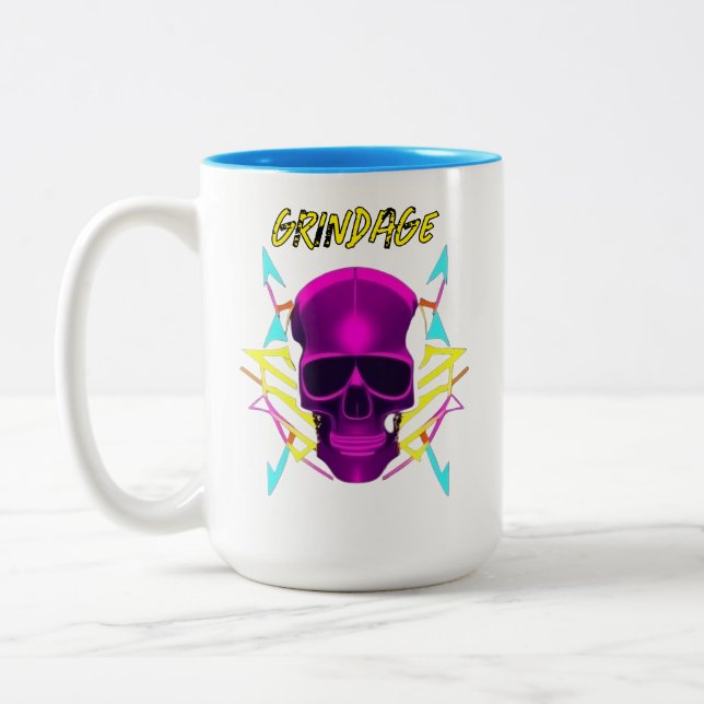 Caneca De Café Em Dois Tons Grindage Mug (Esquerda)