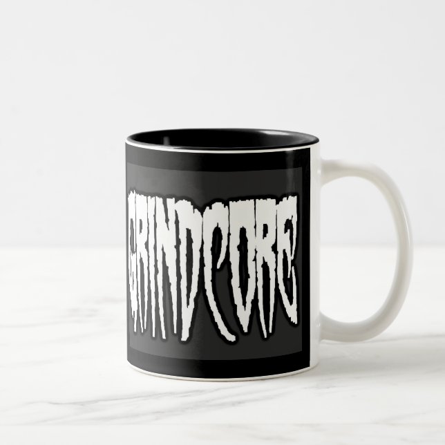 Caneca De Café Em Dois Tons Grindcore (Direita)