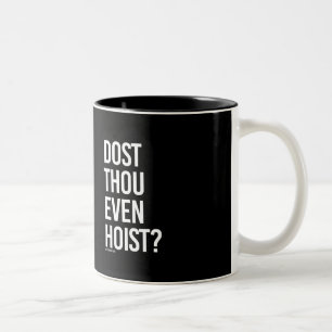 Caneca De Café Em Dois Tons Grua de mil de Dost mesmo -- Humor do Gym -