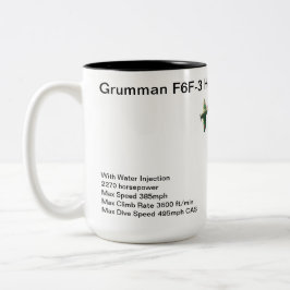Caneca De Café Em Dois Tons Grumman F6F-3 Hellcat