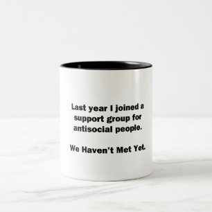 Caneca De Café Em Dois Tons Grupo antissocial
