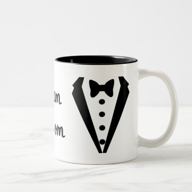 Caneca De Café Em Dois Tons Grupo Groom Mug (Direita)