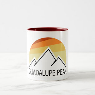Caneca De Café Em Dois Tons Guadalupe Peak Retro