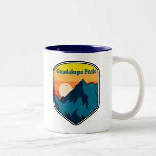 Caneca De Café Em Dois Tons Guadalupe Pico Texas Sunrise