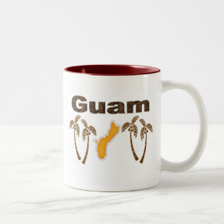 Caneca De Café Em Dois Tons Guam com palmeiras