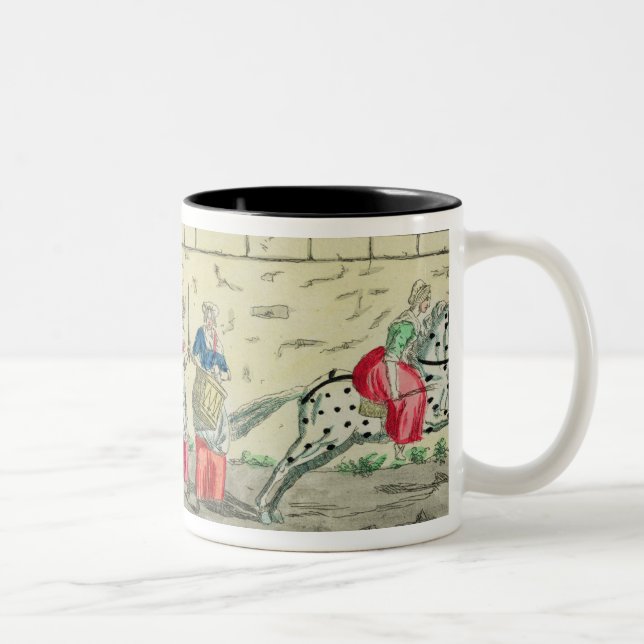Caneca De Café Em Dois Tons Guarda avançada das mulheres que vão a (Direita)