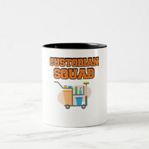 Caneca De Café Em Dois Tons Guardião Escolar Esquadrão de Cuidados de Vigilânc