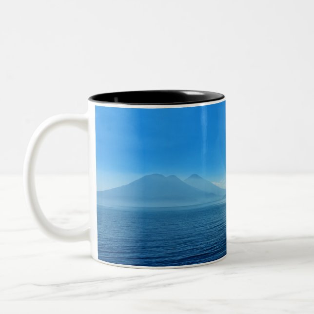 Caneca De Café Em Dois Tons Guatemala - Lago Atitlan sunrise (Esquerda)