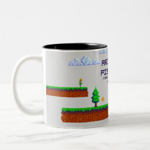 Caneca De Café Em Dois Tons Guerreiro Dreamer - Aries Sun, Peixes Lua Zodiac M