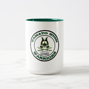 Caneca De Café Em Dois Tons guerreiros altos Japão de yamato