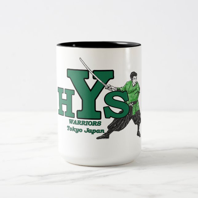 Caneca De Café Em Dois Tons Guerreiros de Yamato HS Japão (Centro)