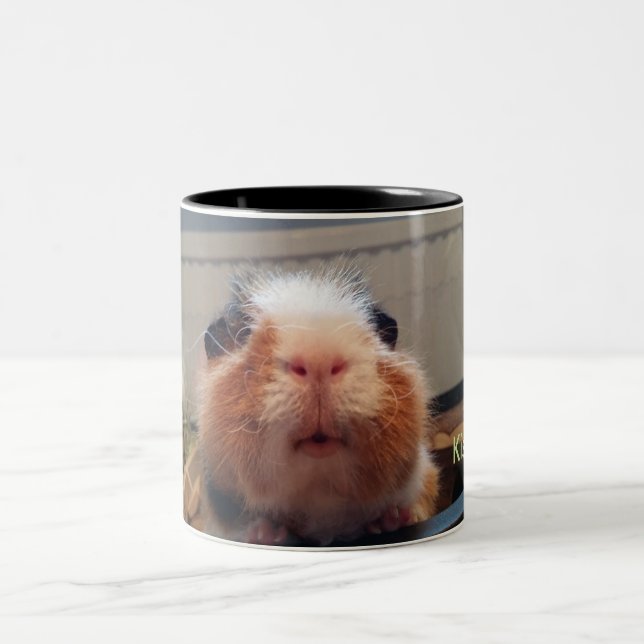 Caneca De Café Em Dois Tons Guinea pig kiss mug (Centro)