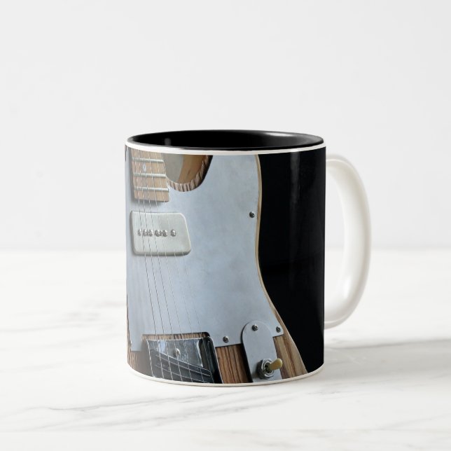 Caneca De Café Em Dois Tons Guitarra Maravilhosa (Frente Esquerda)