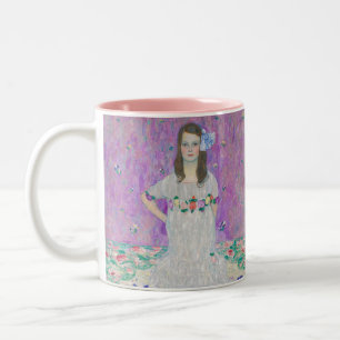 Caneca De Café Em Dois Tons Gustav Klimt - Mada Primavesi