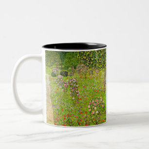 Caneca De Café Em Dois Tons Gustav Klimt Orchard com Rosas