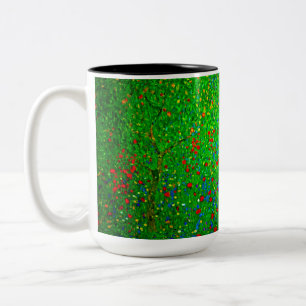 Caneca De Café Em Dois Tons Gustav Klimt Poppy Field