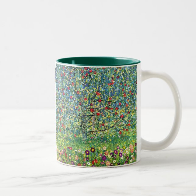 Caneca De Café Em Dois Tons Gustavo Klimt: Árvore de Apple (Direita)