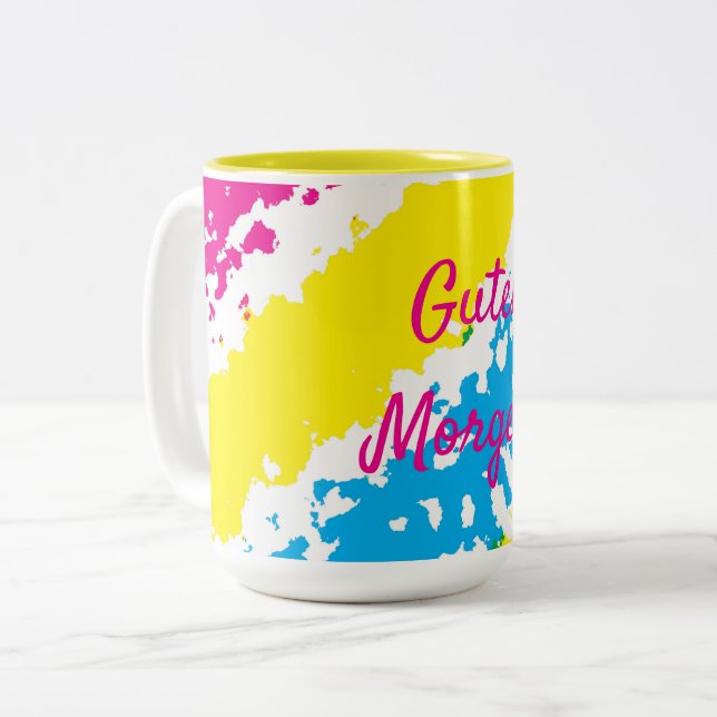 Caneca De Café Em Dois Tons Guten Morgen Mug (Frente Esquerda)