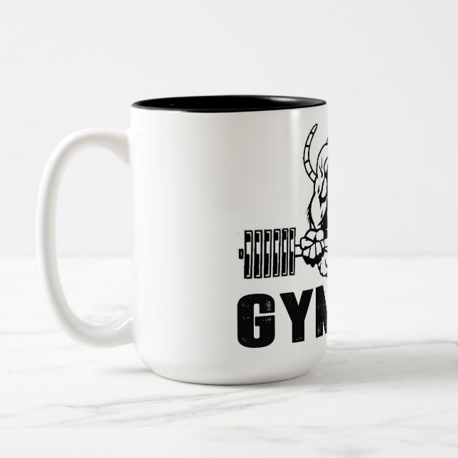 Caneca De Café Em Dois Tons Gym Rat (Esquerda)
