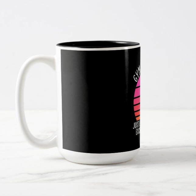 Caneca De Café Em Dois Tons Gymnast Girl (Esquerda)