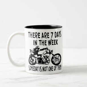 Caneca De Café Em Dois Tons Há 7 Dias na Semana Um Dia Não É