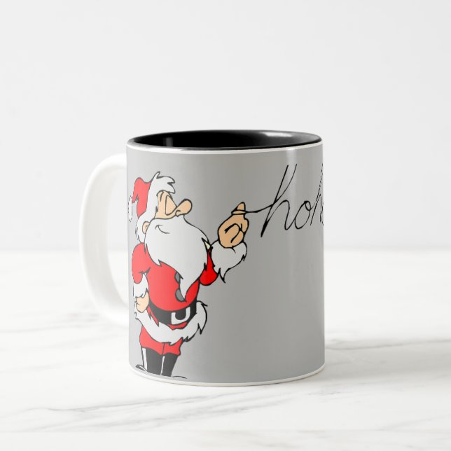 Caneca De Café Em Dois Tons Há alguns Papais noeis de Ho Ho Ho (Frente Esquerda)