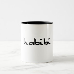 Caneca De Café Em Dois Tons habibi