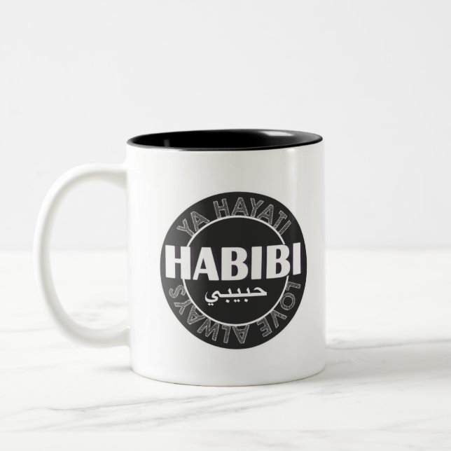 Caneca De Café Em Dois Tons Habibi (Esquerda)