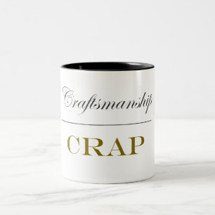 Caneca De Café Em Dois Tons Habilidade sobre o excremento (15 onças)