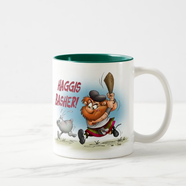 Caneca De Café Em Dois Tons Haggis Basher (Direita)