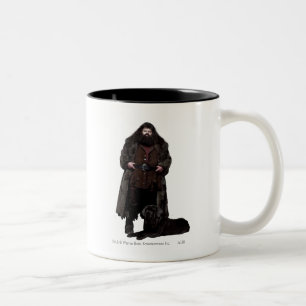 Caneca De Café Em Dois Tons Hagrid e Cão