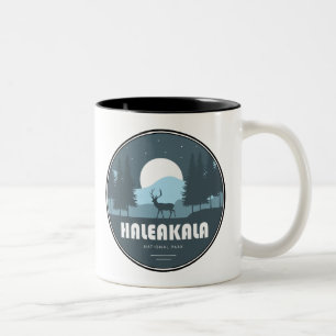 Caneca De Café Em Dois Tons Haleakala National Park Deer