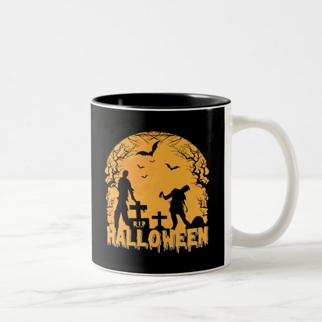 Caneca De Café Em Dois Tons Halloween (Direita)