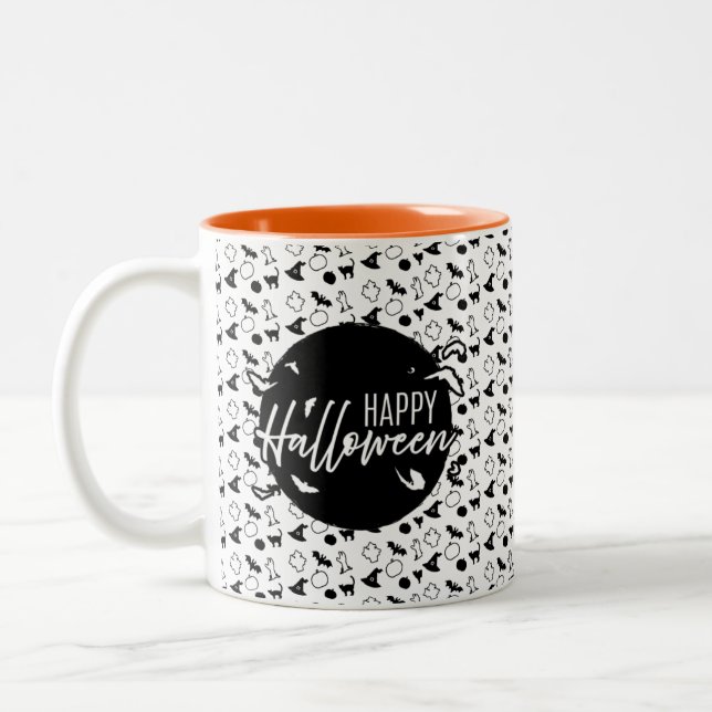 Caneca De Café Em Dois Tons Halloween  (Esquerda)