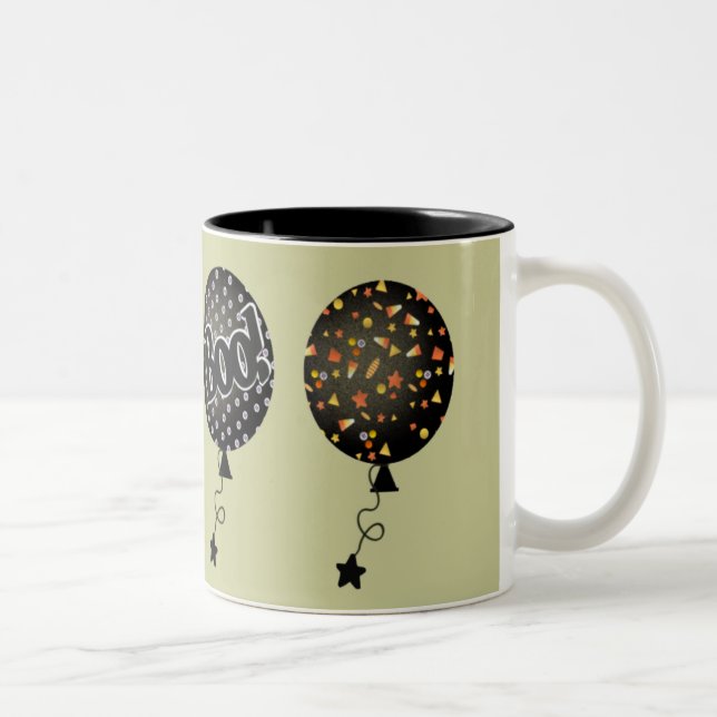 Caneca De Café Em Dois Tons Halloween Balloons (Direita)