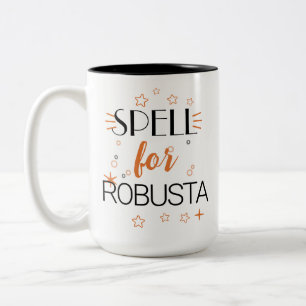 Caneca De Café Em Dois Tons Halloween Bruxa Café Spell Robusta Strong Brew