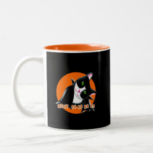 Caneca De Café Em Dois Tons Halloween Cat