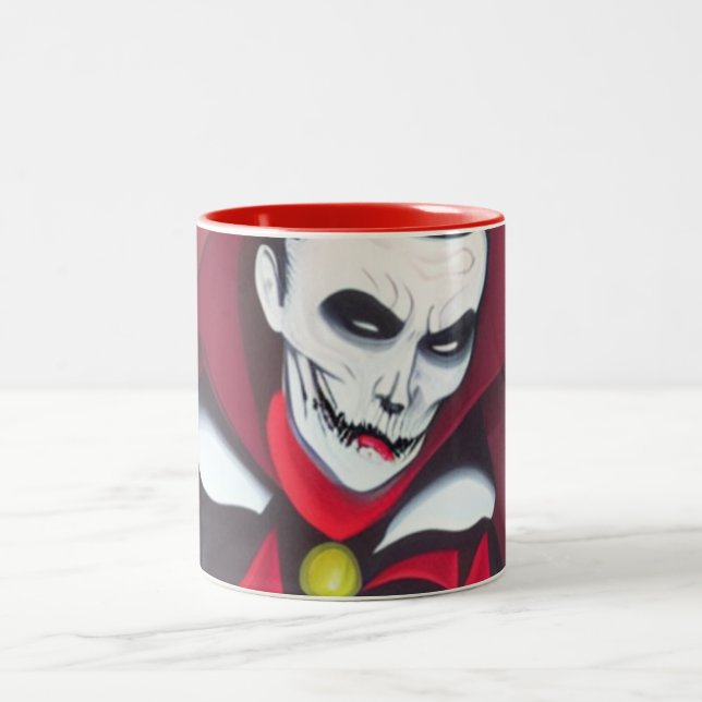 Caneca De Café Em Dois Tons Halloween Dracula (Centro)