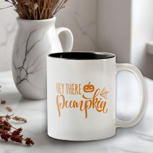 Caneca De Café Em Dois Tons Halloween Ei Lá Pumpkin