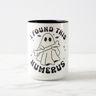 Caneca De Café Em Dois Tons Halloween Encontrei Este Humero De Camisas Fantasm