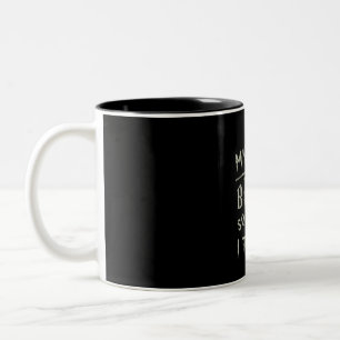 Caneca De Café Em Dois Tons Halloween Gift Minha Broom Quebrou Então Agora