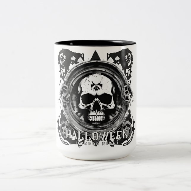 Caneca De Café Em Dois Tons Halloween Horror Night (Centro)