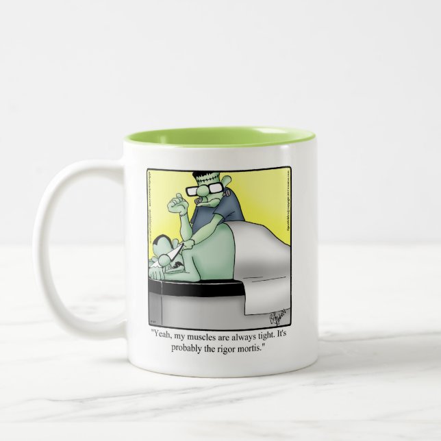 Caneca De Café Em Dois Tons Halloween Humor Coffee Mug (Esquerda)